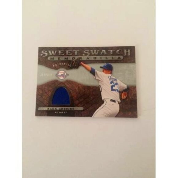 2009 UD SWEET SPOT SWATCH ZACK GREINKE JERSEY SS-ZG ROYALS (029) - Picture 1 of 2